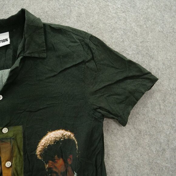 Pulp Fiction Ripple Junction Shirt Mens Small Black Graphic Print Button Up - Picture 2 of 15